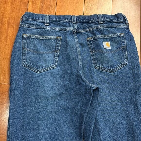 Carhartt Blue Men’s Denim Relaxed Jeans, Size 36x32 - Picture 5 of 11